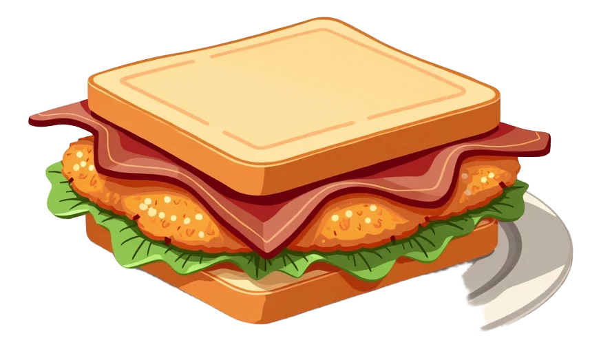 BBQ Chicken & Bacon Toastie