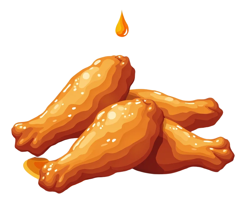 Hot Honey Drip Wings