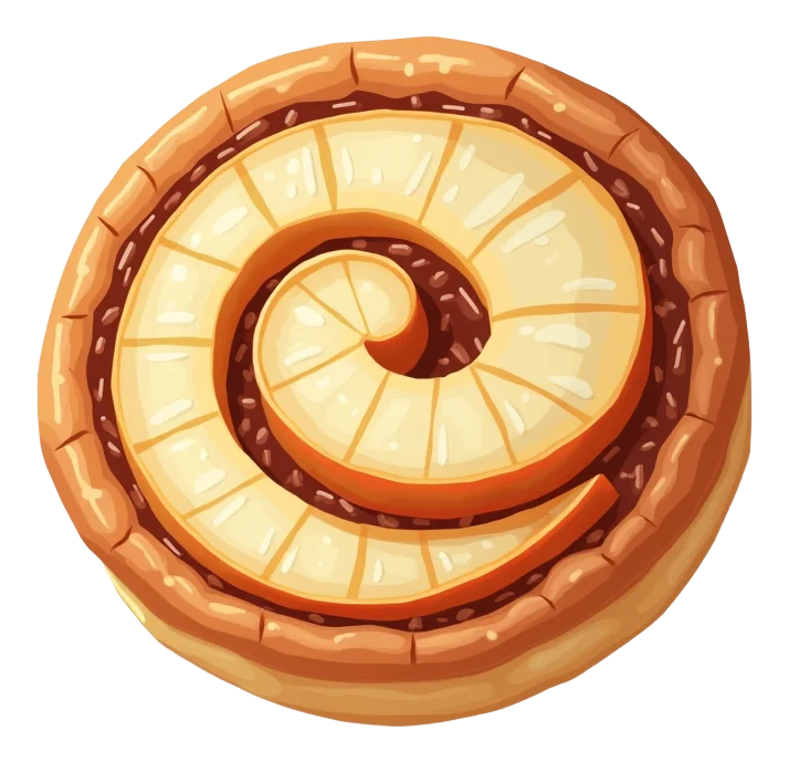 Danish-Style Apple Cinnamon Swirl (Freshly Baked)