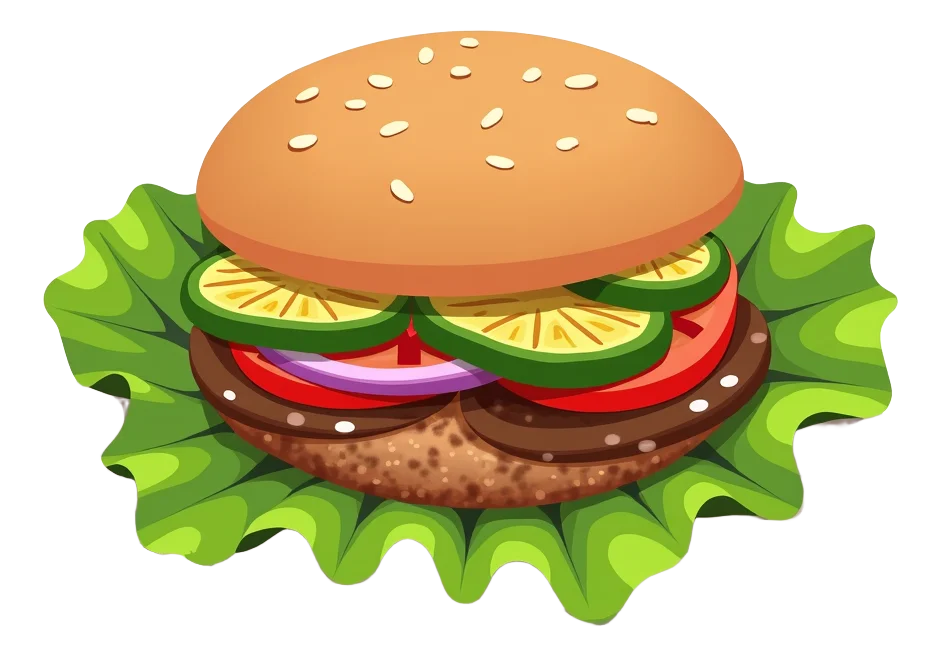Lettuce Wrap (Patty, Tomatoes, Pickles, Grilled Onions, Green Peppers, Grilled Mushrooms)