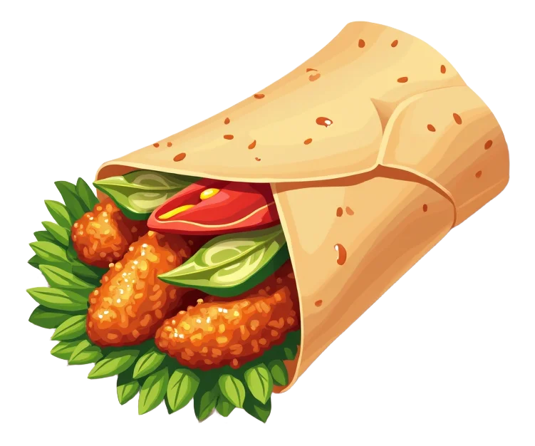 Crispy Sweet Chilli Chicken Wrap