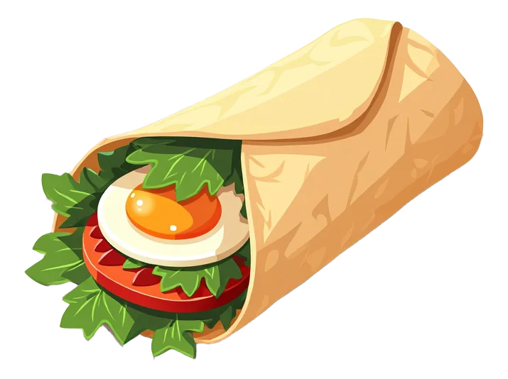 Vegetarian Breakfast Wrap
