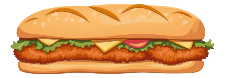 Southern Fried Chicken Baguette