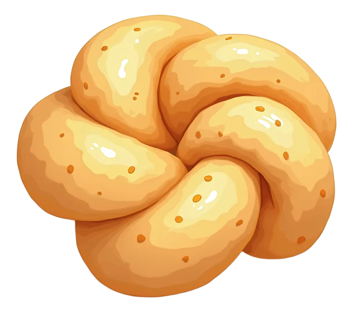 Twisted Dough Balls: Cheese