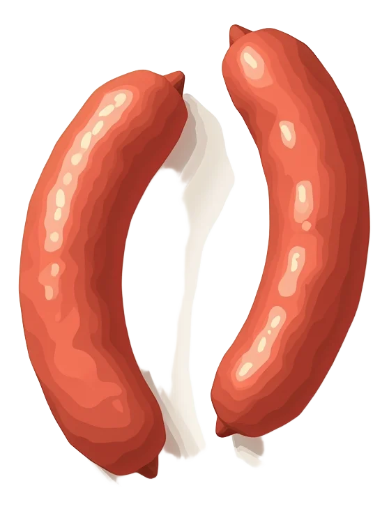 2 Vegetarian Sausages