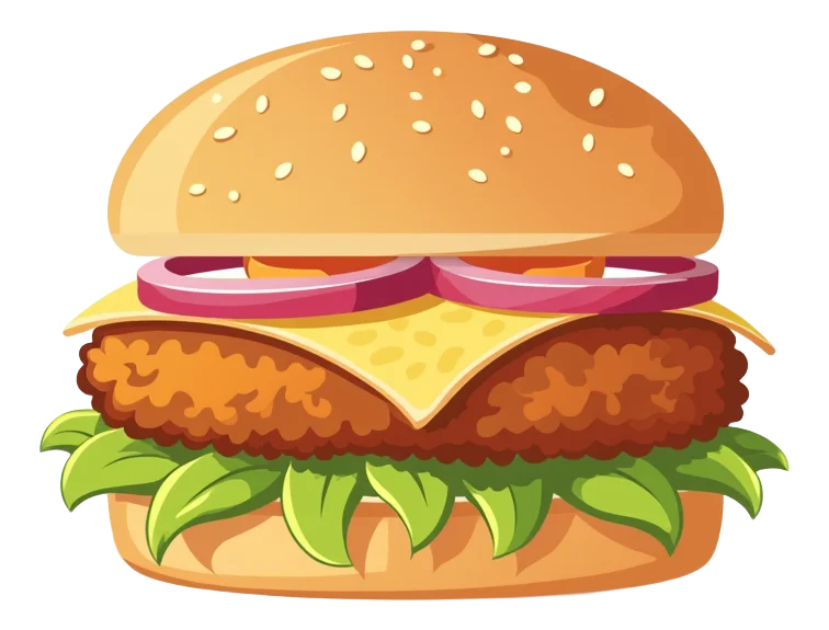 Double Up Mayo Crispy Chicken Burger