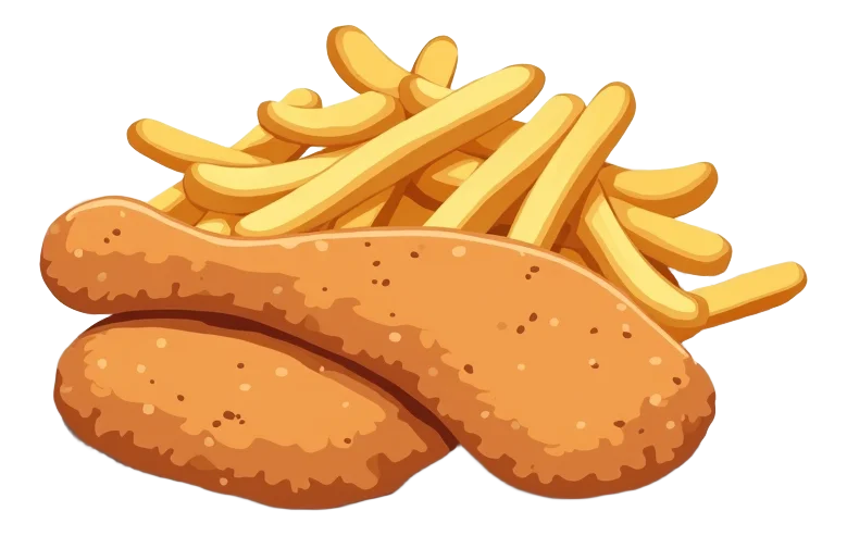 Chicken Strippers Combo Fries