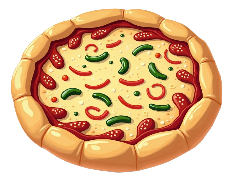 Veggie Sizzler - Individual Stuffed Crust (11")