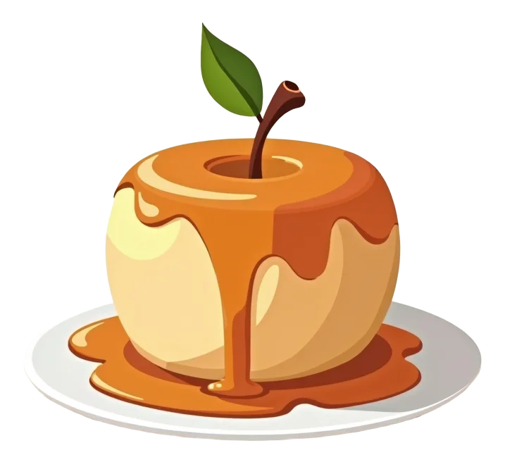 Caramel Apple Betty without Topping