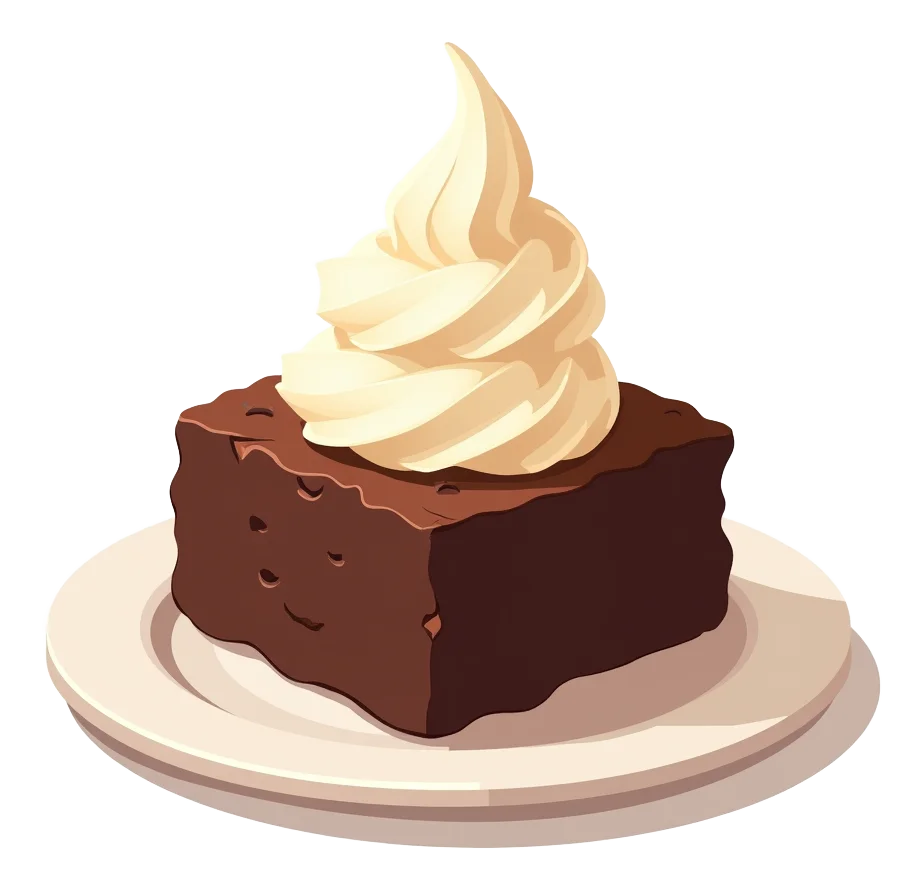 Mini Warm Chocolate Brownie with Ice Cream