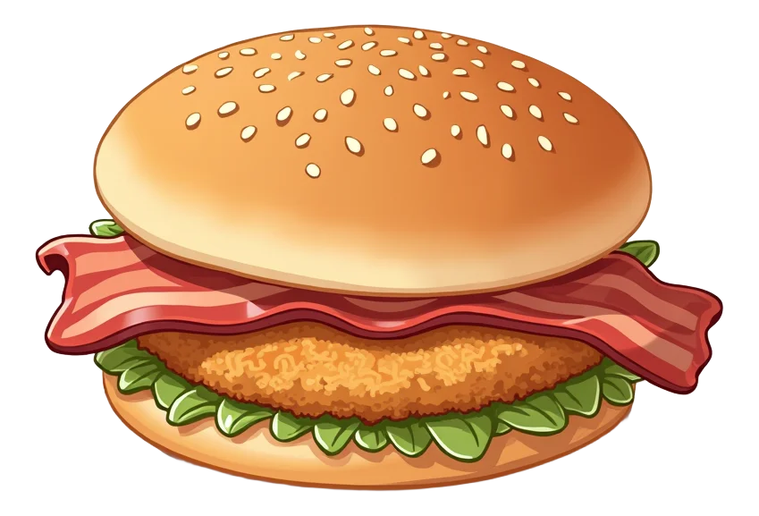 Chicken & Bacon Club - Individual Handcrafted (11")