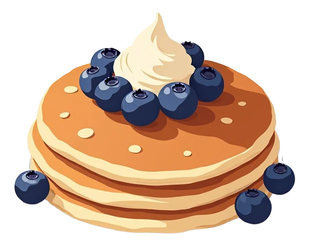 Blueberry & Mascarpone Pancakes