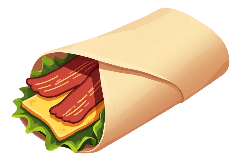 Bacon and Cheese Wrap