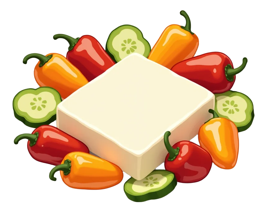 Bahian Halloumi & Mixed Peppers