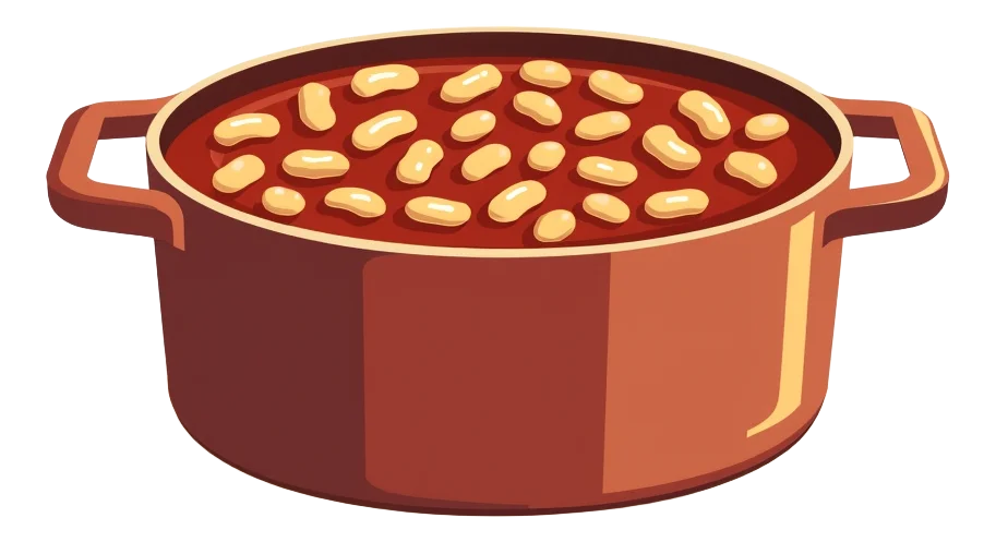 Baked Beans Snack Pot
