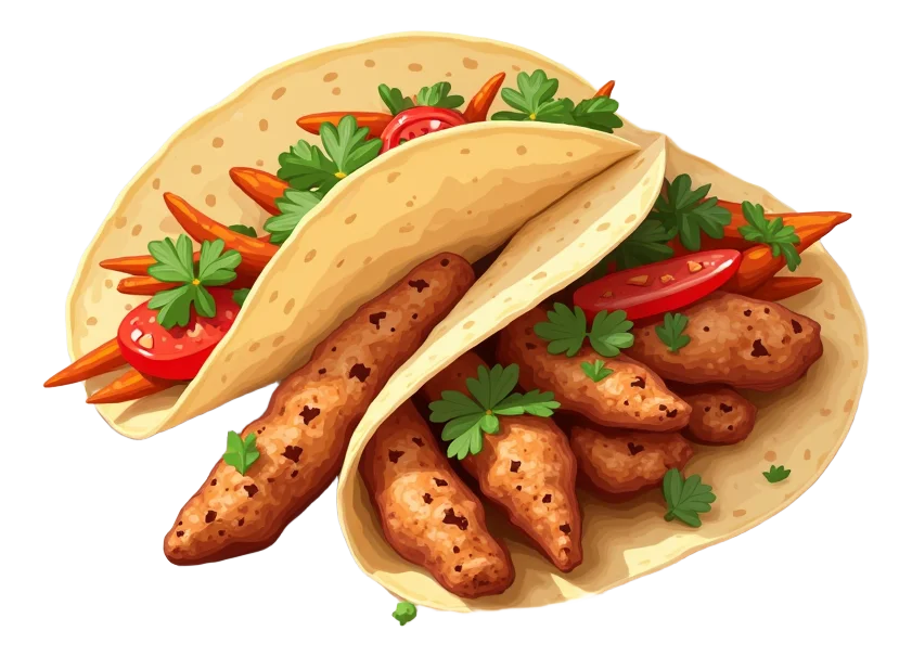 Chicken Fajita with Mixed Tortillas