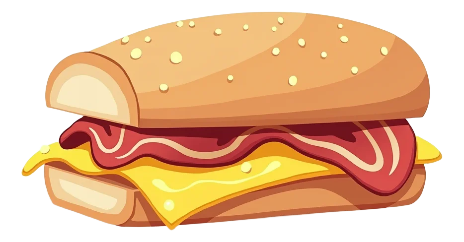 Bacon & Omelette Breakfast Roll