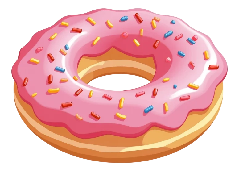 Pink Jammie Doughnut