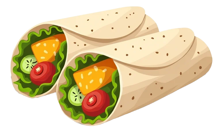 Bare Veggie and Cheese Burrito