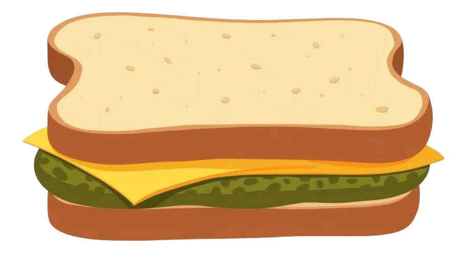 Mature Cheddar & Pret Pickle Sandwich