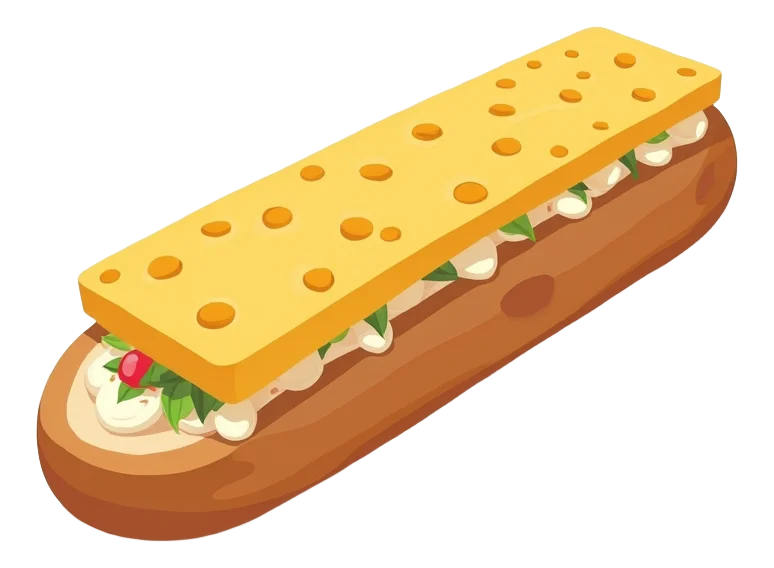 Mature Cheddar Cheese Salad Baguette
