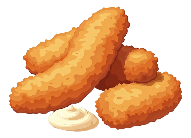 Crispy Chicken Tenders (5) with Lava Sauce