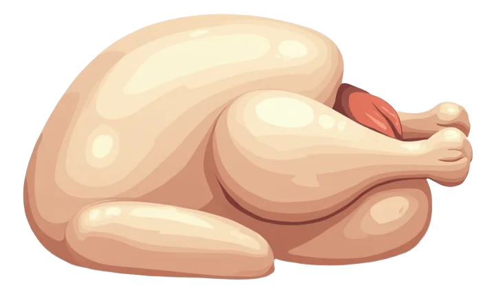 1/4 White Rotisserie Chicken (no Skin)
