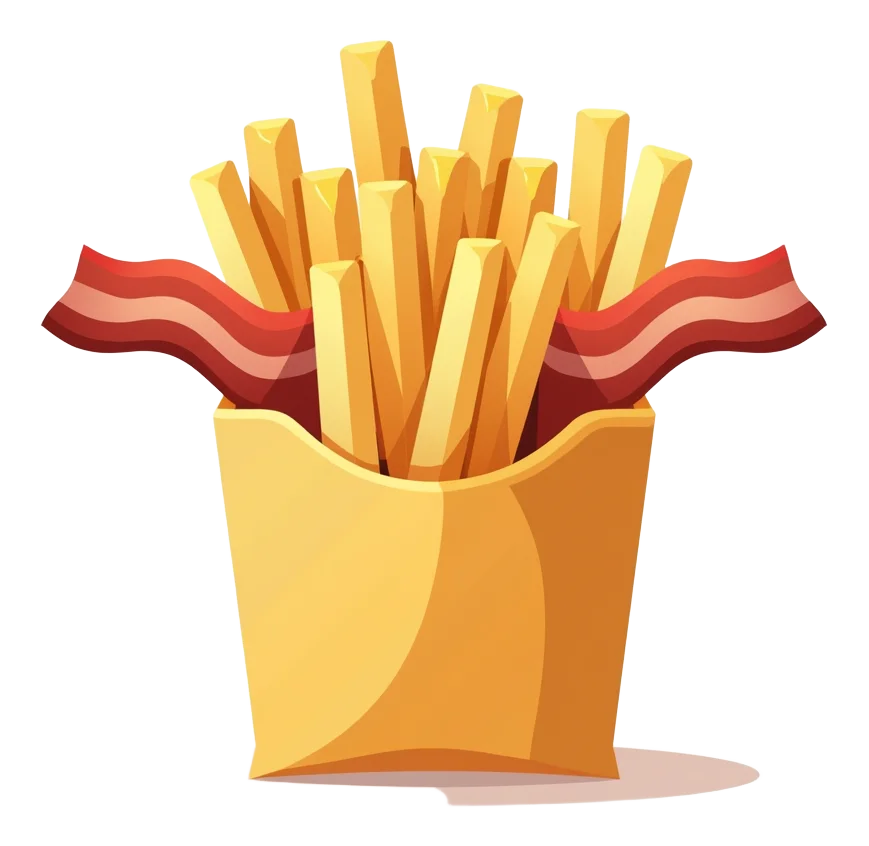 Loaded Fries- Double Bacon and Cheese