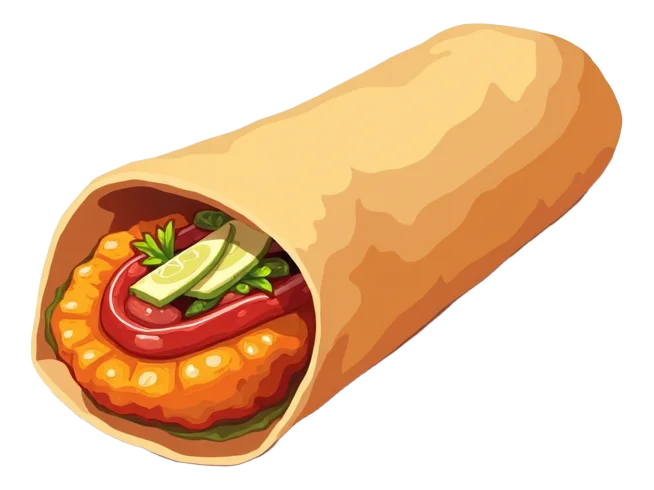 Tandoori Chicken Roll