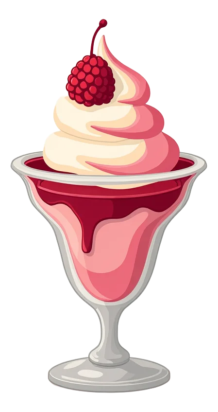 Raspberry Ripple Sundae