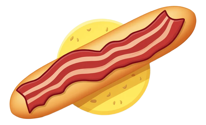 Bacon and Omelette Breakfast Baguette