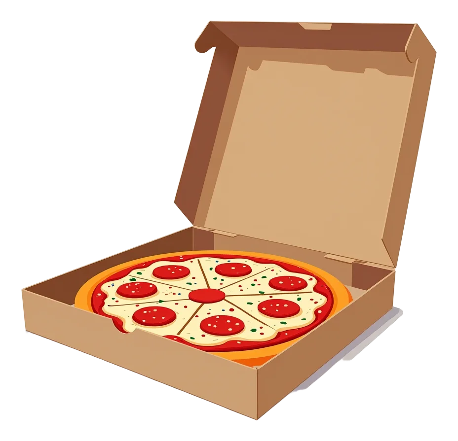 Pepperoni Pizza Box 4 Pack