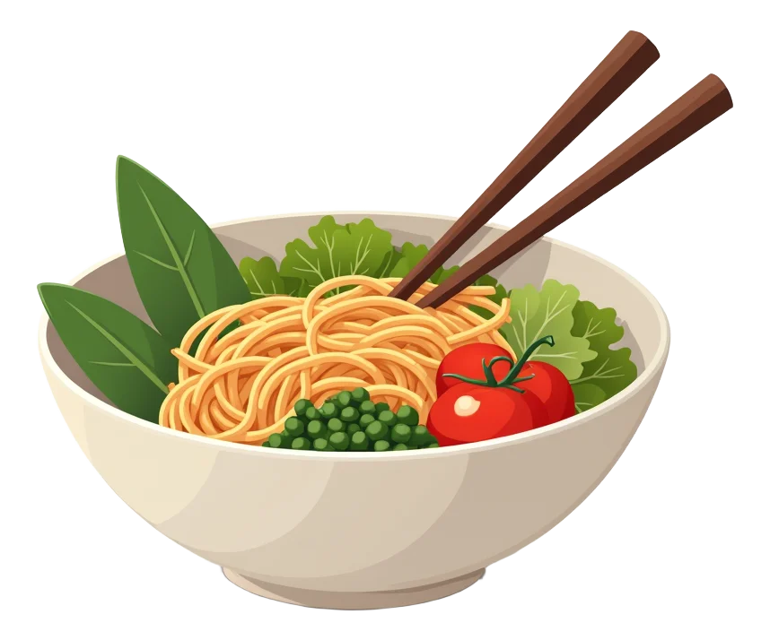 Vegan Buddha Bowl with dough sticks