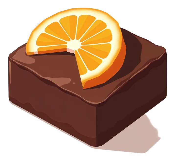Warm Chocolate Orange Brownie
