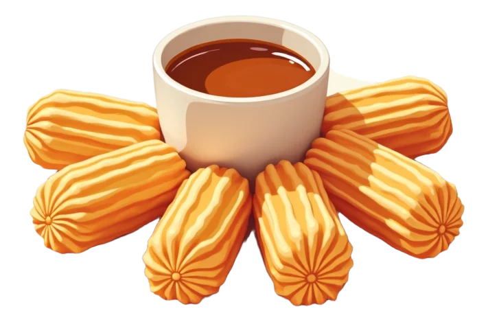Churros (6) with Caramel Sauce