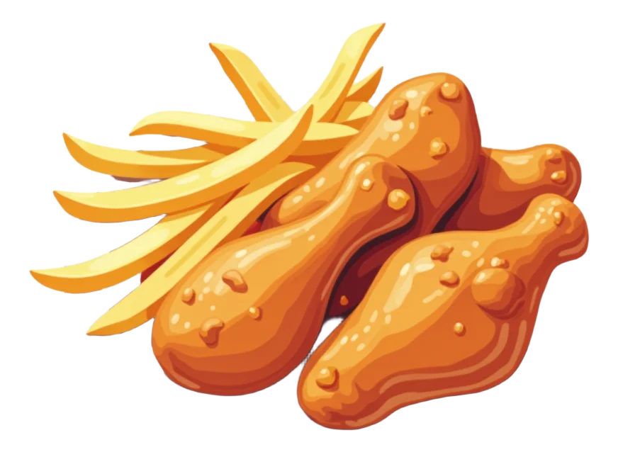 8 Wings & Fries Combo