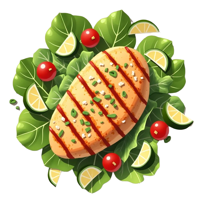 Fire-Grilled Chicken Caesar Salad
