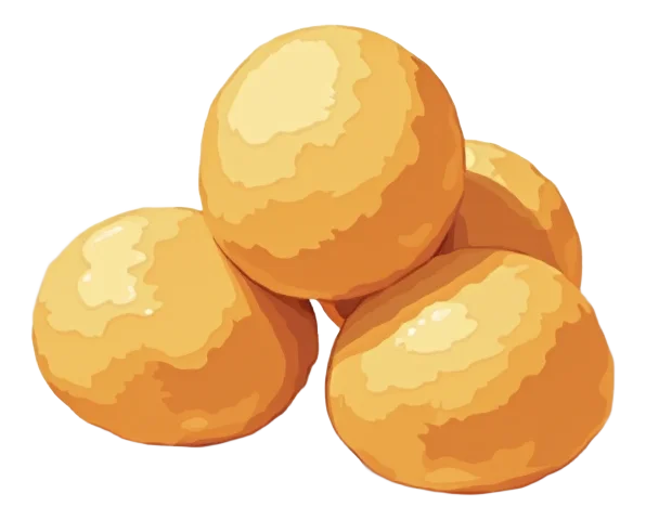Breakfast Dough Balls GF Version with Butter