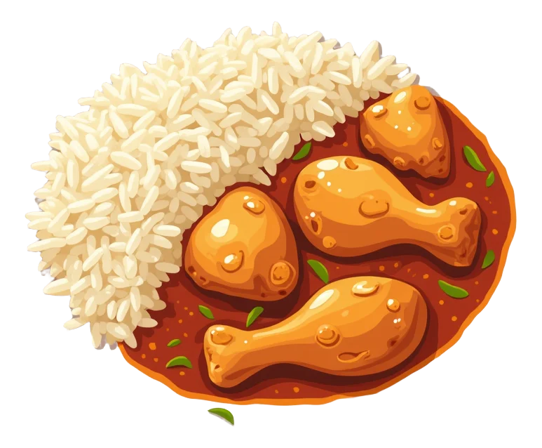 Simple Chicken Jalfrezi - Basmati Pilau Rice
