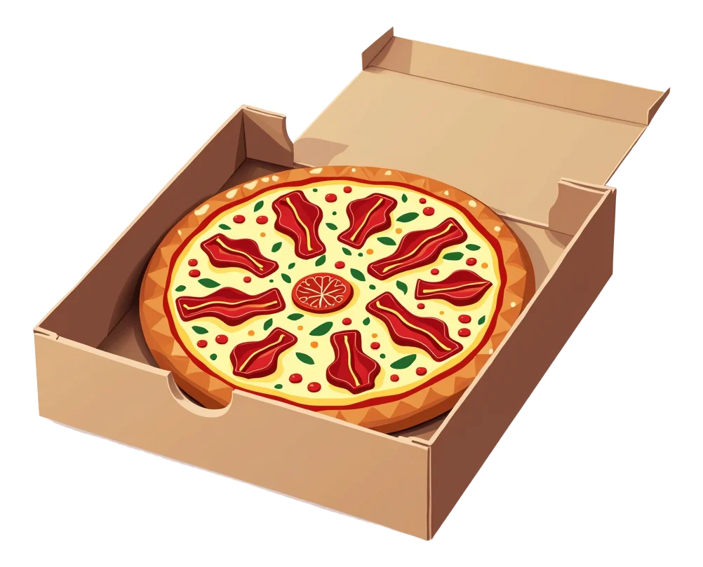 BBQ Chicken & Bacon Pizza Box 6 Pack