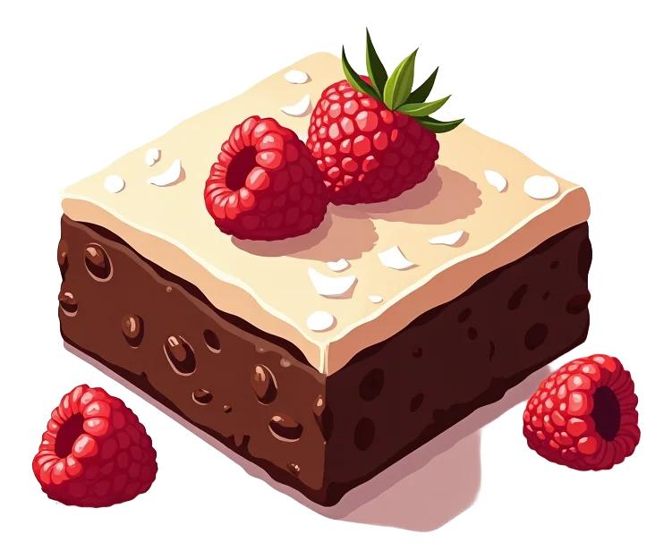 Raspberry & Coconut Brownie (Gluten-free & Vegan)