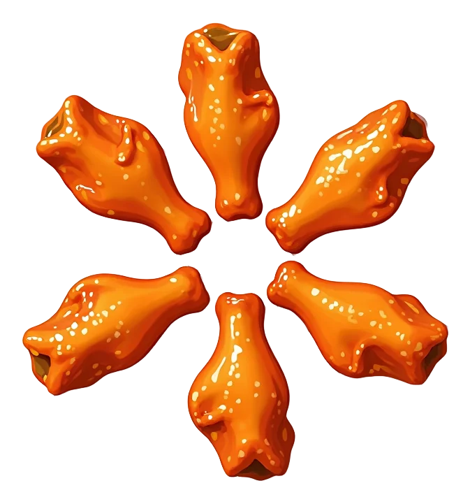 6 Buffalo Hot Wings