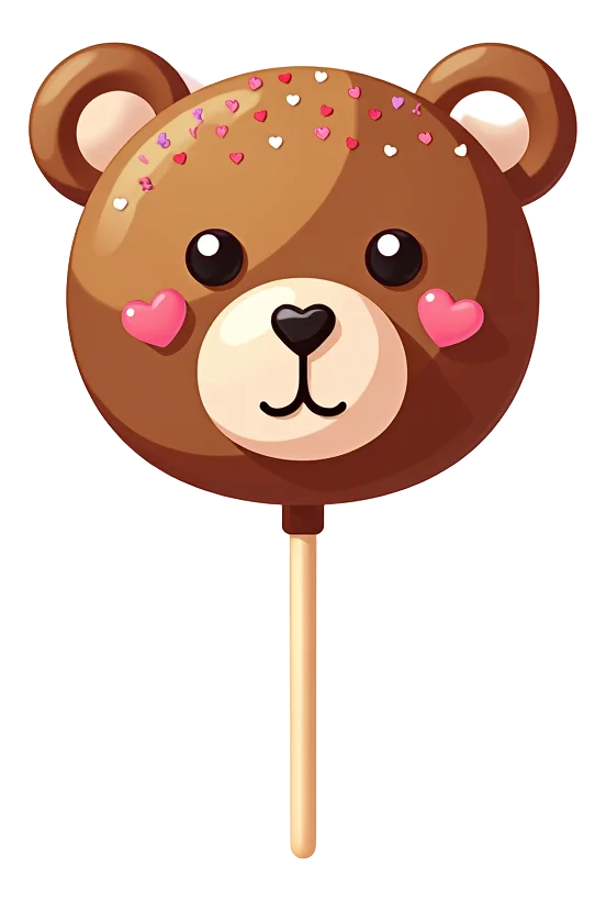 Valentines Bear Cake Pop