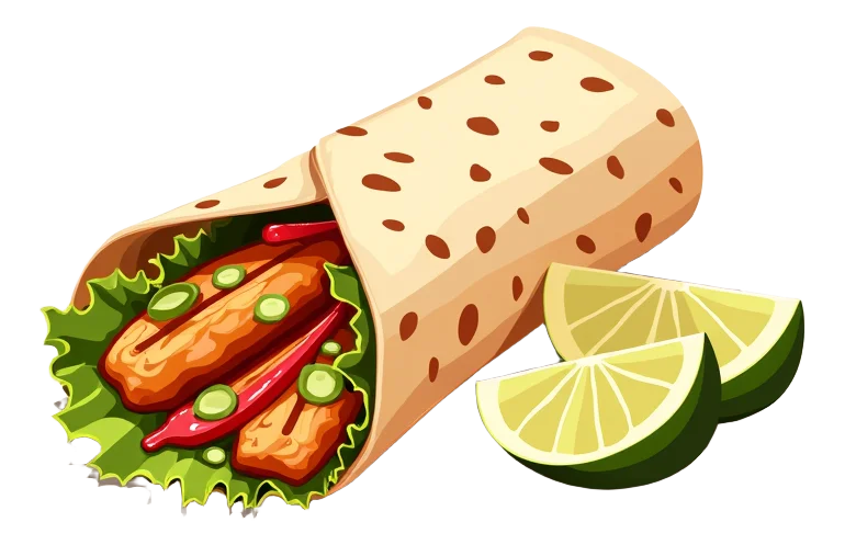 Grilled Sweet Chilli Chicken Wrap