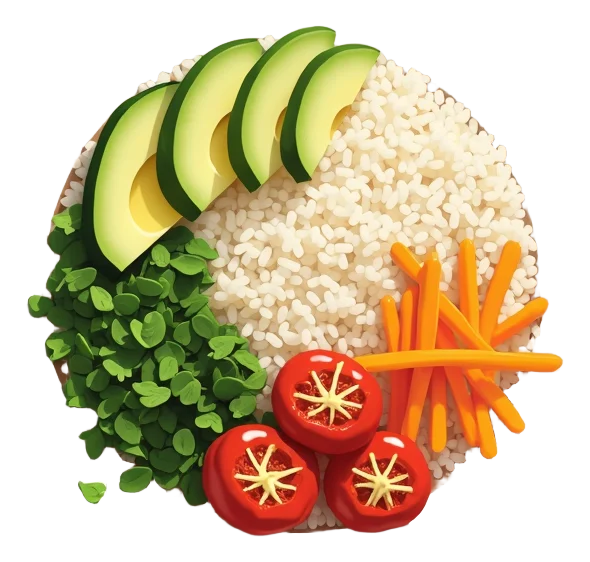 Veggie Ranch Rice Bowl