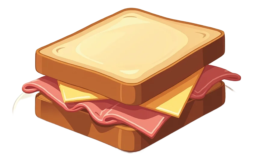 Smoked Ham and Cheddar Sandwich
