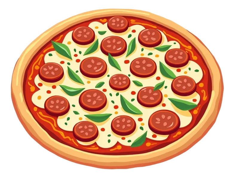 Spicy Sausage and Chicken Pizza