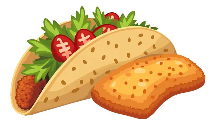 Fried Baja Breaded Fish Taco