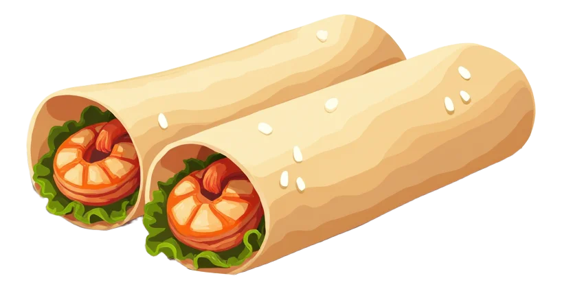 Bare Shrimp Burrito