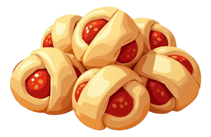 Twisted Dough Balls: Pepperoni